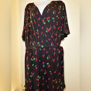 Black and Red Cherry Dress